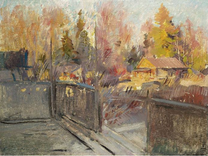 Константин Коровин 034 - Spring in a Village, 1920 (694x521, 109Kb)