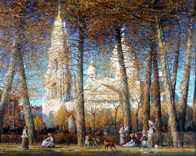 Сквозь ветви. (600x500, 267Kb)