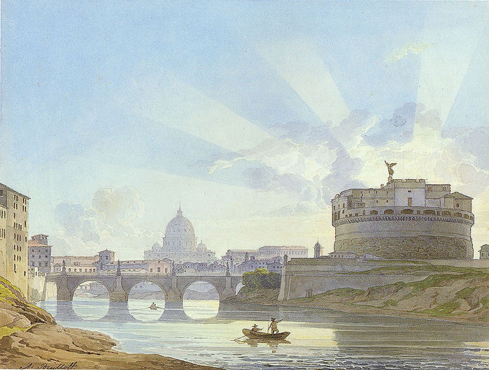 791px-Alexander_Brullov_-_Castel_Sant'Angelo_in_Rome (700x530, 95Kb)