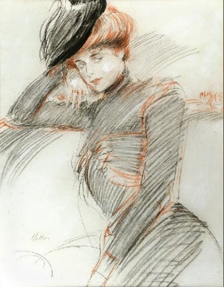Paul-César-Helleu1859 1927_Elegante au Chapeau (446x572, 209Ko)
