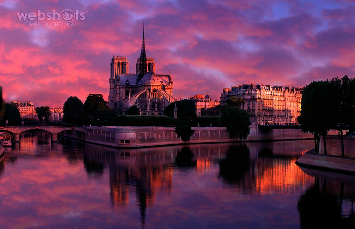 Proshots - Notre Dame at Sunrise, Paris, France - Professional Photos (700x452, 710Kb)