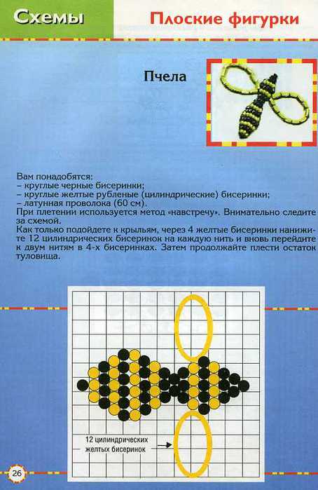 Образец схемы из бисера Образец схемы из бисера