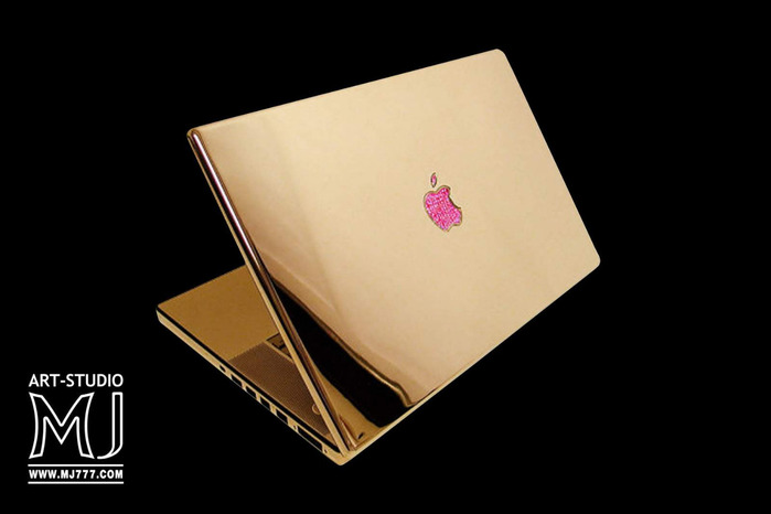 Luxury Laptop Apple MacBook Gold Pink Ruby (700x466, 39Kb)