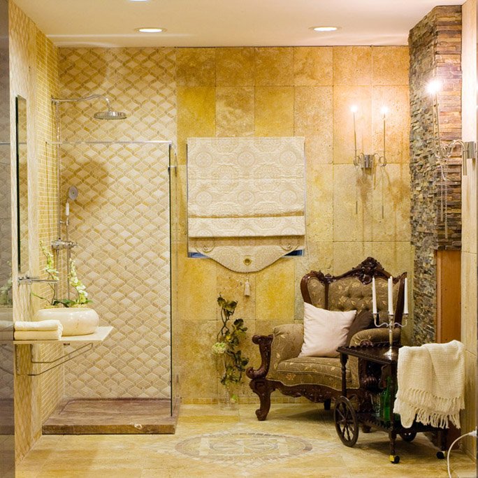 Дизайн интерьера ванной комнаты в разное время