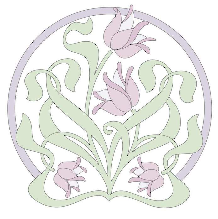 Art_Nouveau_Tulip_Design (693x700, 47Kb)