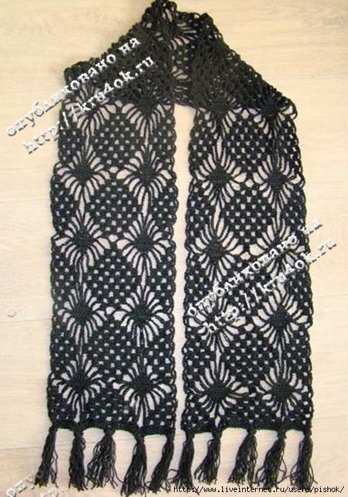 Коллекция ажурных шарфиков крючком 77744506_sharf_vesen1