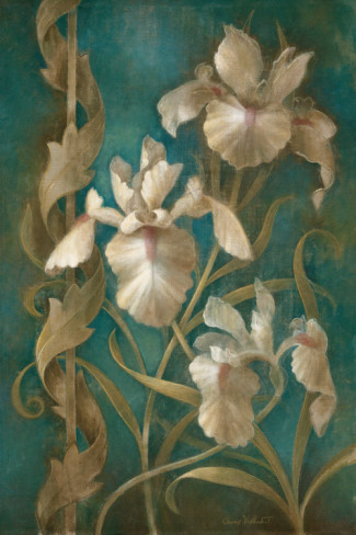 elaine-vollherbst-lane-irises-on-teal (325x488, 54Kb)