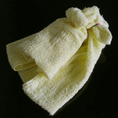 Собачка из полотенца в технике оригами (4)