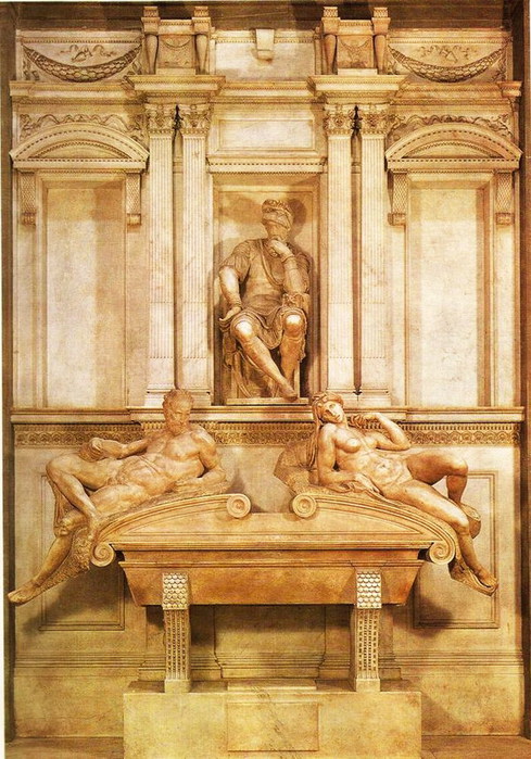 Гробница герцога Лоренцо. Капелла Медичи. 1524— 1531 (489x700, 132Kb)