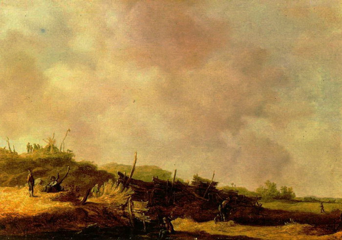 Ян ван Гойен-Пейзаж с дюнами (700x491, 88Kb)