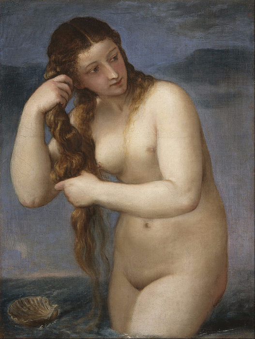 Titian_(Tiziano_Vecellio)_-_Venus_Rising_from_the_Sea_('Venus_Anadyomene')_-_Google_Art_Project (527x700, 388Kb)