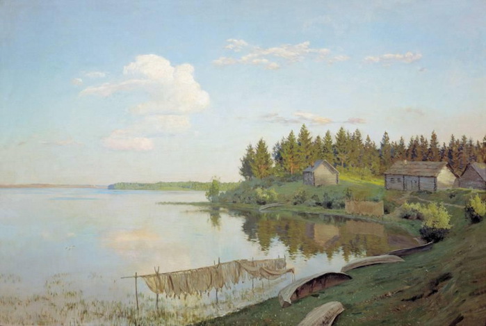 N  На озере. Тверская губерня  1893 (700x469, 79Kb)