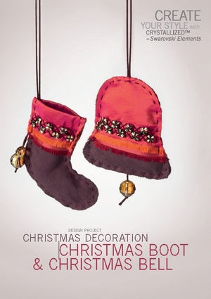 Create your style with swarovski Design project Christmas decoration Christmas boot and christmas bell (300x425, 87Kb)