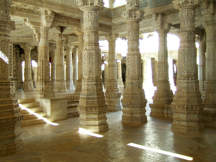 Ranakpur-Jain-Marmură-Temple-stalpi de Fresce-Apr-2004-02 (700x525, 168Kb)