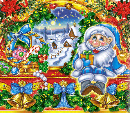 Дед-Мороз-открытка (448x391, 222Kb)