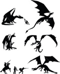 Превью ist2_5564076-dragon-silhouettes (308x380, 34Kb)