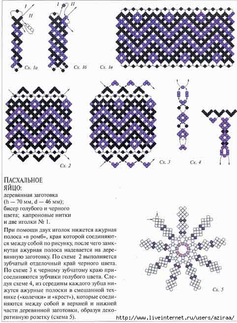 Плетения бисером пасхальное яйцо Плетения бисером пасхальное яйцо