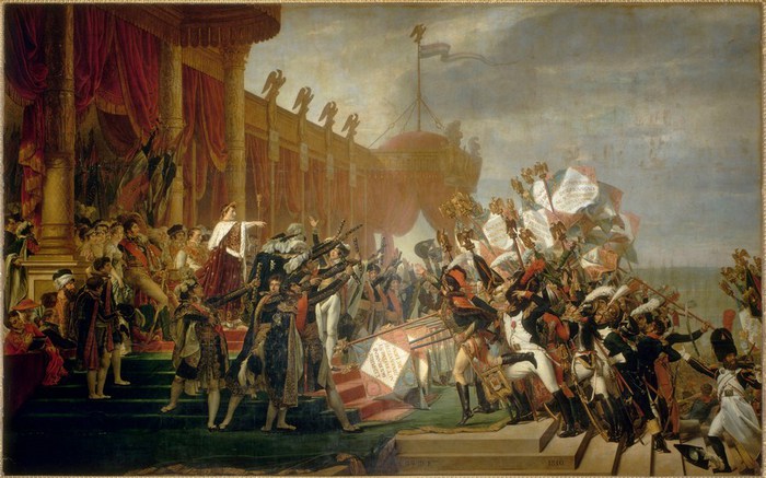 versailles.the-army-takes-an-oath-to-the-emperor-after-the-distribution-of-eagles-5-december-1804-59 (700x437, 94Kb)