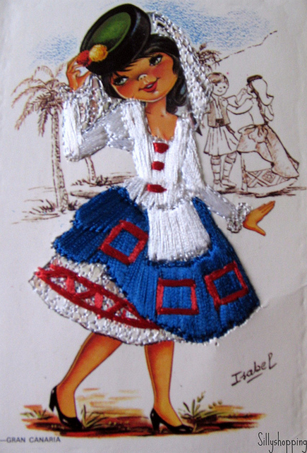 Vintage Isabel Embroidered Girl Card  Flickr - Photo Sharing! (435x642, 710Kb)