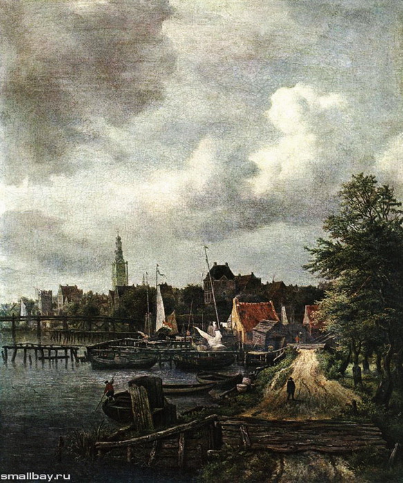 Вид Амстердама 1660-e (583x700, 176Kb)