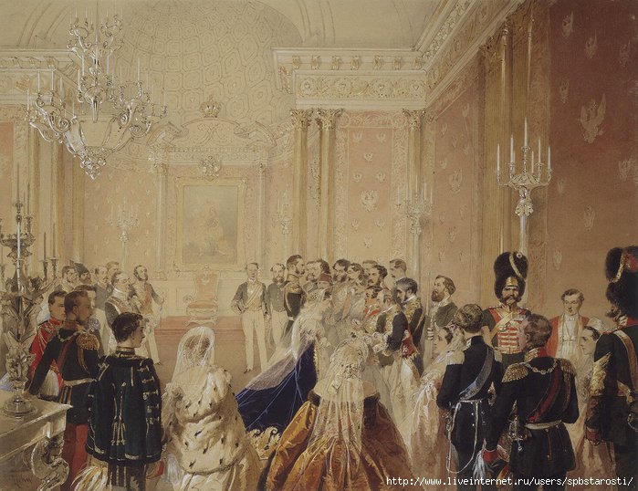 Зичи, Михай - Поздравление Александра II 1 января 1863 года дипломатическим корпусом (700x538, 236Kb)