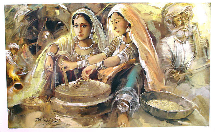 Живопись Индии (Rajasthani Paintings) .