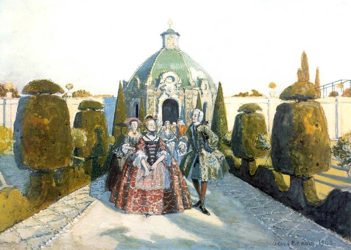 Свадебная прогулка. 1906 (700x498, 56Kb)