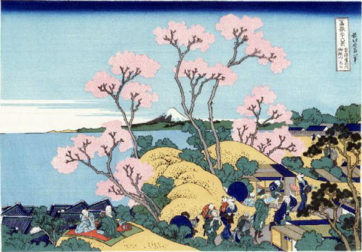 «Вид на Фудзи с горы Готэнъяма у реки Синагава» (526x366, 70Kb)