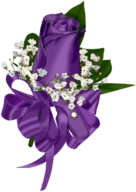 clip art purple rose - photo #6