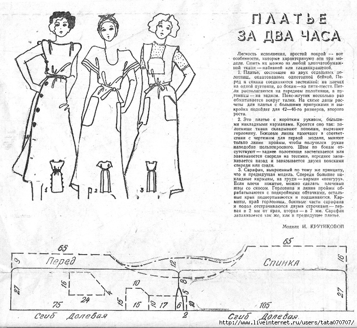 Платья из льна сшить выкройки Платья из льна сшить выкройки