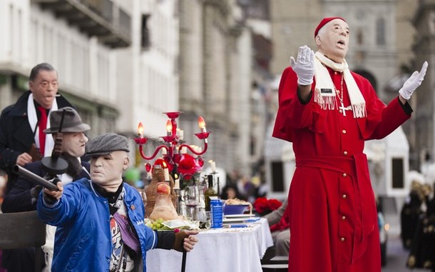 Карнавал в Люцерне (Carnival in Lucerne), Швейцария, 16 февраля 2012 года.