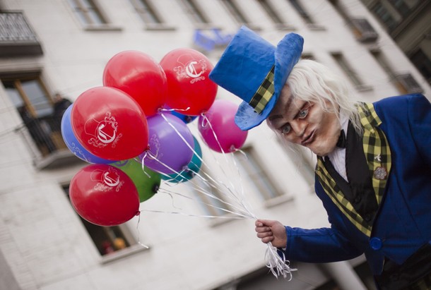 Карнавал в Люцерне (Carnival in Lucerne), Швейцария, 16 февраля 2012 года.