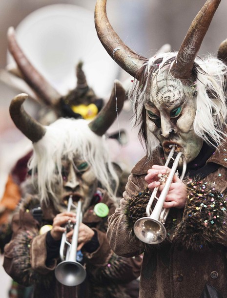 Карнавал в Люцерне (Carnival in Lucerne), Швейцария, 16 февраля 2012 года.