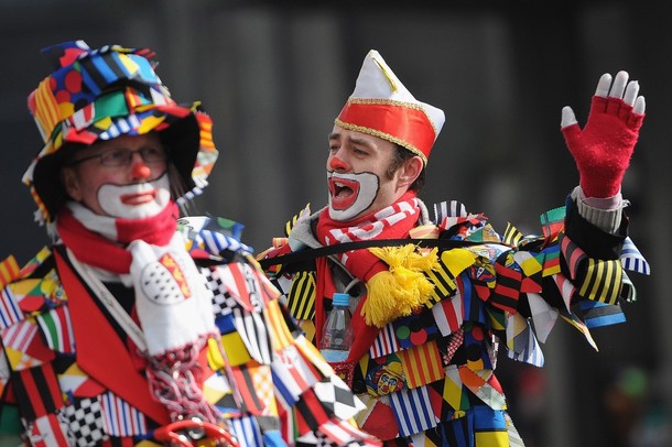 Парад роз в Кёльне (Rose Monday parade in Cologne), Германия, 20 февраля 2012 года.