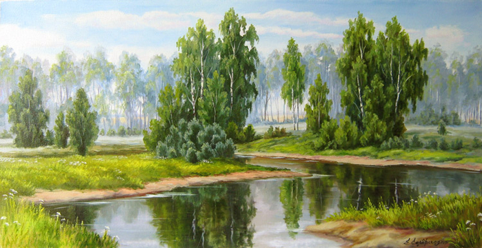 Пейзажи художницы Самарской Елены 15 (700x360, 347Kb)