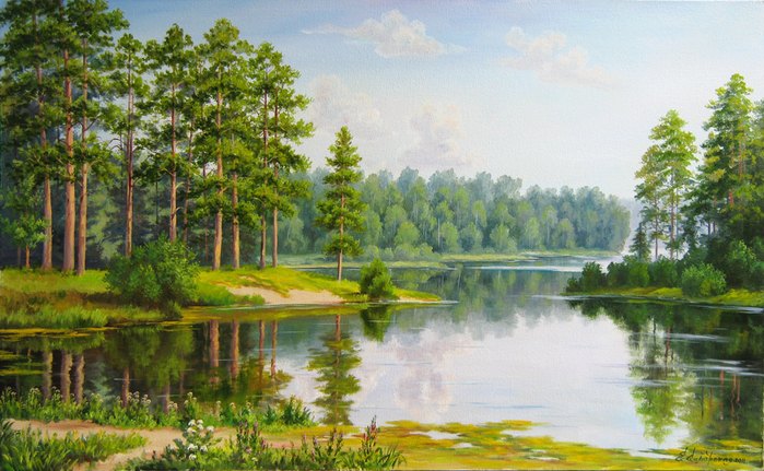 Пейзажи художницы Самарской Елены 16 (700x431, 450Kb)