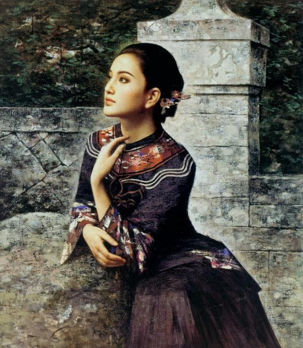 Китайские девушки художника Xie Chuyu (Се Чую)10 (600x689, 361Kb)