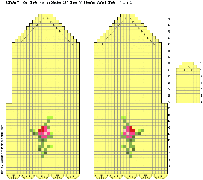 Очень красивые варежки крючком с розами (2) (700x620, 78Kb)