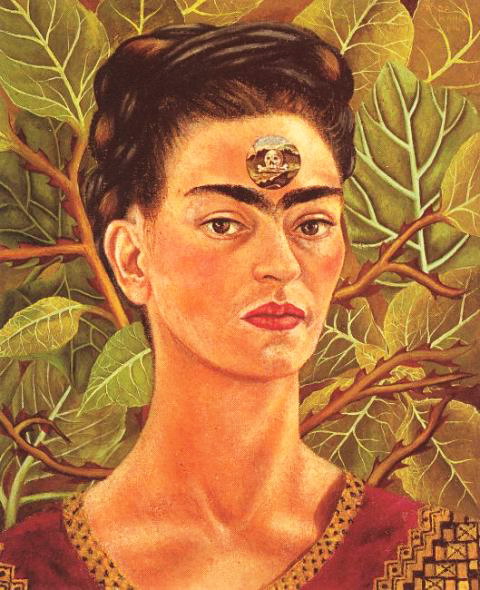 Frida Kahlo -Думая о смерти thinking about death (480x590, 86Kb)