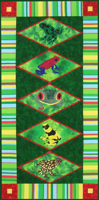 HarlequinFrogsQuilt (347x700, 327Kb)