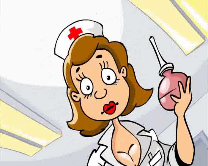 Похотливое поведение с похабной медсестрой