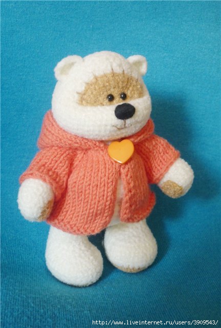 Утепляемся к холодам:) Мастер-класс «свитер для мишки Тедди»