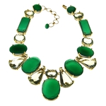  Bounkit Art Deco necklace with faceted green Onyx and green Amethyst. (700x700, 159Kb)
