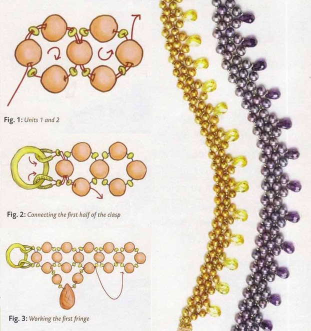 Бижутерия из бусин и бисера схемы