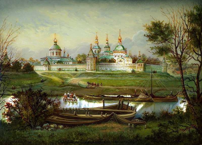 Fedoskino 028 - Vezi din Manastirea Danilov (700x504, 283Kb)