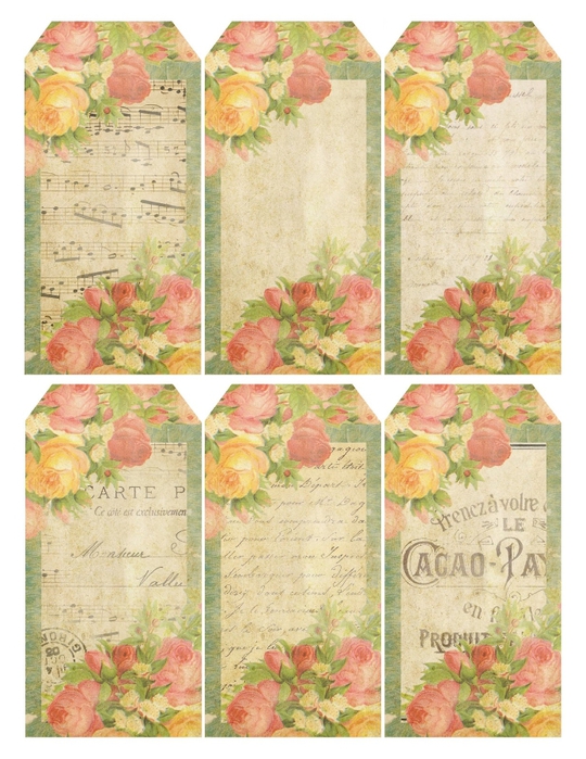 Gift tags ~ Queen of Flowers ~ lilac-n-lavender (540x700, 308Kb)