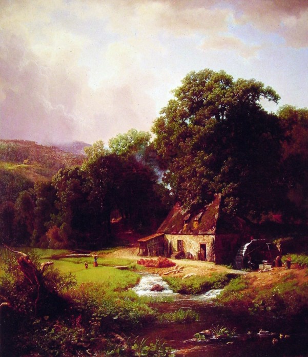 Albert Bierstadt - The Old Mill (601x696, 121Kb)