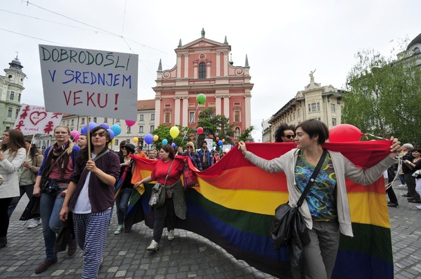 Парад гордости в Любляне (Pride parade in Ljubljana), Словения, 2 июня 2012 года