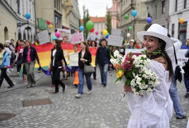 Парад гордости в Любляне (Pride parade in Ljubljana), Словения, 2 июня 2012 года