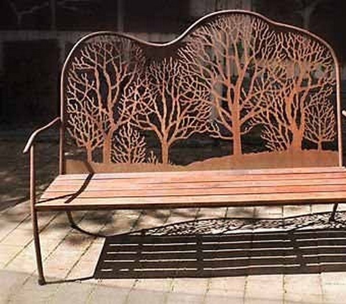 Скамейка дачная из металла Скамейка дачная из металла